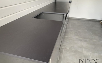 UltraMatt Oberflăche der Dekton Arbeitsplatten Sirius 