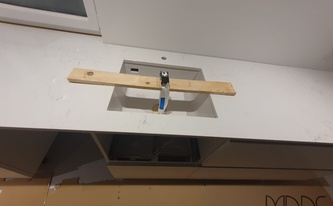 Compac Arbeitsplatte Unique Arabescato mit Unterbauspüle