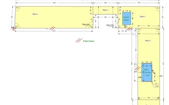 CAD Zeichnung der Außenküche in Leonberg