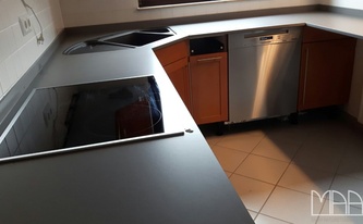 Matte Oberflächen der Silestone Arbeitsplatten