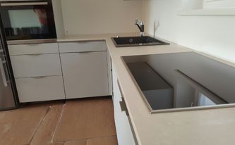 Suede Silestone Arbeitsplatte Tigris Sand