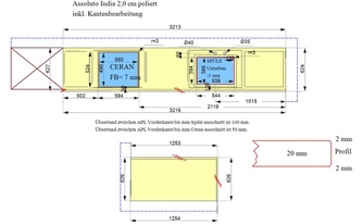 CAD Zeichnung der IKEA Küche in Lohmar