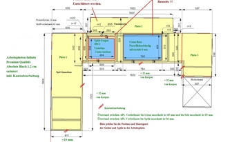 CAD Zeichnung der Küche in Lutherstadt Wittenberg