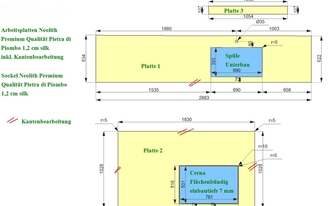 CAD Zeichnung der Küche in Mayen