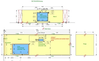 CAD Zeichnung der IKEA Küche in Mettmann