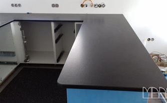 IKEA Küche mit Granit Arbeitsplatten Devil Black in Michelstadt