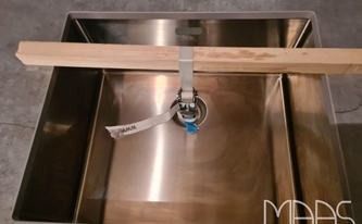 Unterbauspüle in der Dekton Arbeitsplatte Soke