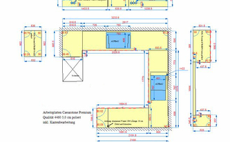 Arbeitsplatten Projekte - Produktionsplan