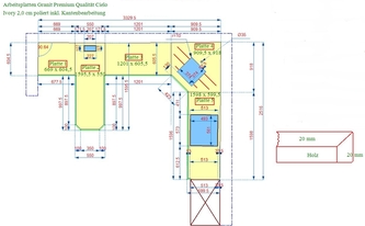 AutoCad Zeichnung der Granit Produkte