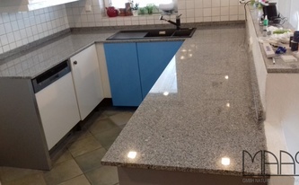 IKEA Küche in Much mit Granit Arbeitsplatten Blanco Estrella