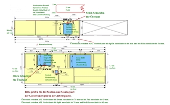 CAD Zeichnung der Küche in Mühlenbecker Land