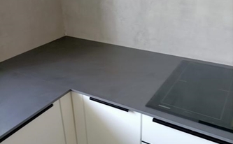 Graue Dekton Arbeitsplatte Micron