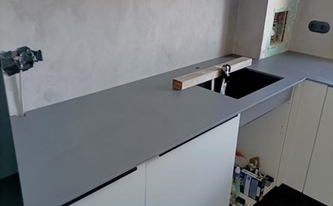 Küche in München mit Dekton Arbeitsplatten Micron