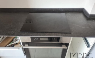 Dekton Arbeitsplatte Laos mit Ceranfeld