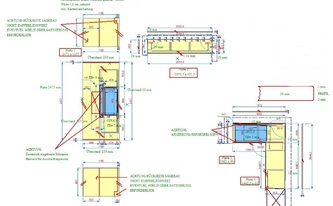 CAD Zeichnung der Granit Arbeitsplatten Viscont White