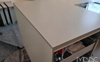 Montage der Caesarstone Arbeitsplatte 4004 Raw Concrete in Neuwied