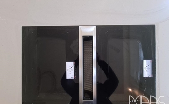 Caesarstone Arbeitsplatte 4004 Raw Concrete mit Ceranfeld