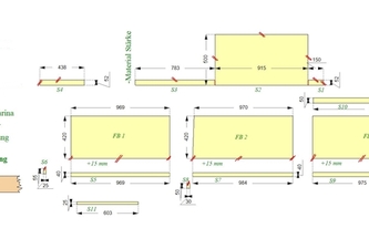 Zeichnung der Dekton Fensterbänke in Pfaffenhofen an der Ilm