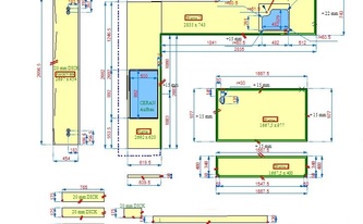 Zeichnung der Anden Phyllit Granit Arbeitsplatten