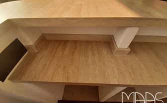 Marazzi Arbeitsplatten Travertino classico in Ratingen montiert
