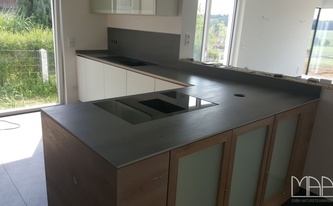 Montage in Regensburg: Keramikarbeitsplatten SapienStone Malm Grey