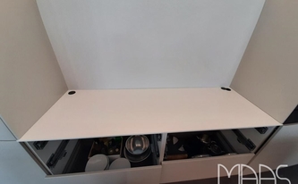 Küchenzeile in Regensburg mit Silestone Arbeitsplatte White Storm