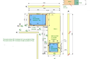 CAD Zeichnung der Küche in Ritterhude
