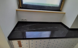 Polierte Level Keramik Arbeitsplatten Imperial Black Select