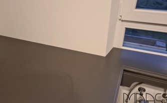 Silestone Arbeitsplatte Marengo mit Ausklinkung