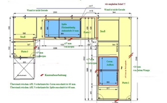 CAD Zeichnung der Küche in Schwarzenbek