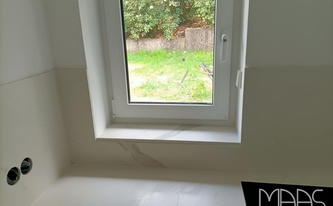 Montage der Dekton Arbeitsplatten und Rückwände Opera in Seevetal