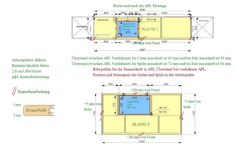 CAD Zeichnung der Küche in Sinsheim