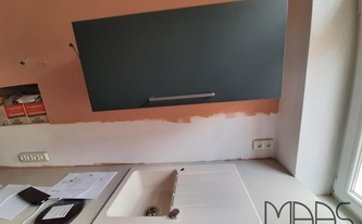 Infinity Arbeitsplatte Chianca di Ostuni in Straßfurt montiert