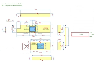 AutoCad Zeichnung der Granit Produkte Brown Silk