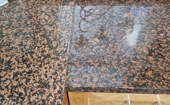 Polierte Granit Arbeitsplatte Rosso Balmoral