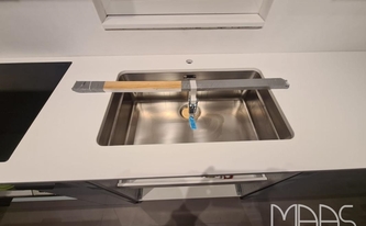 Caesarstone Arbeitsplatte 1141 Pure White mit Unterbauspüle