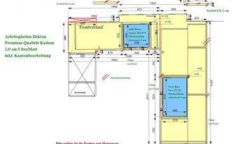 CAD Zeichnung der Küche in Visselhövede