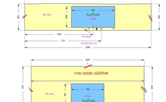 CAD Zeichnung der Küche in Völklingen