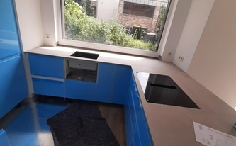 Caesarstone Arbeitsplatten 4023 Topus Concrete in Wardenburg montiert