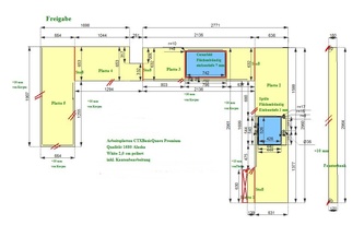 CAD Zeichnung der Küche in Wesseling