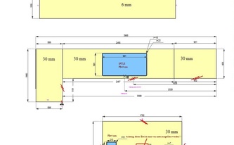 CAD Zeichnung der Küche in Wetzlar