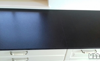 Granit Alexander Black Küchenarbeitsplatten mit satinierter Oberfläche und 2,0 cm Stärke