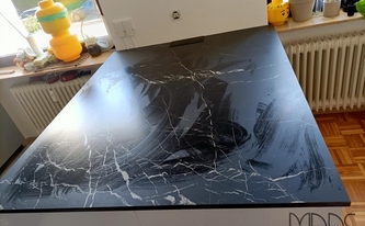 Versieglung der Marazzi Arbeitsplatte Elegant Black