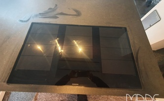 Granit Arbeitsplatte Nero Assoluto Zimbabwe mit Ceranfeld