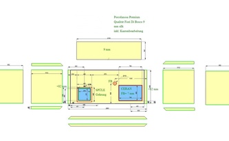 CAD Zeichnung der Küche in Wipperfürth