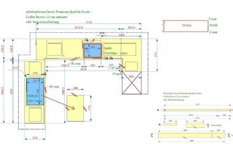 CAD Zeichnung der Granit Produkte