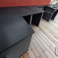 Köln Outdoor Küche mit Granit Arbeitsplatten Nero Assoluto Zimbabwe