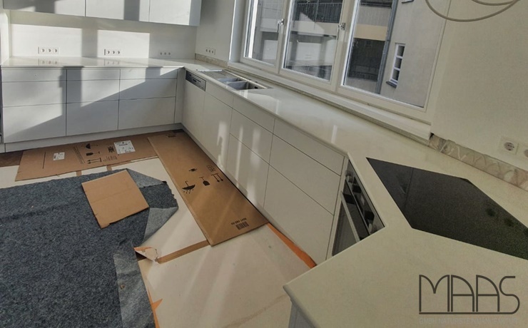 Aufmaß, Lieferung und Montage - Berlin Ariel Silestone Arbeitsplatten und Rückwände