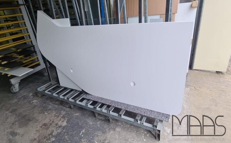 Bremen Iconic White Silestone Tischplatten