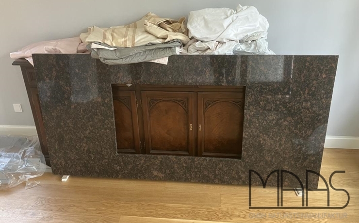 Düsseldorf Tan Brown Granit Kaminabdeckung und Fensterbänke